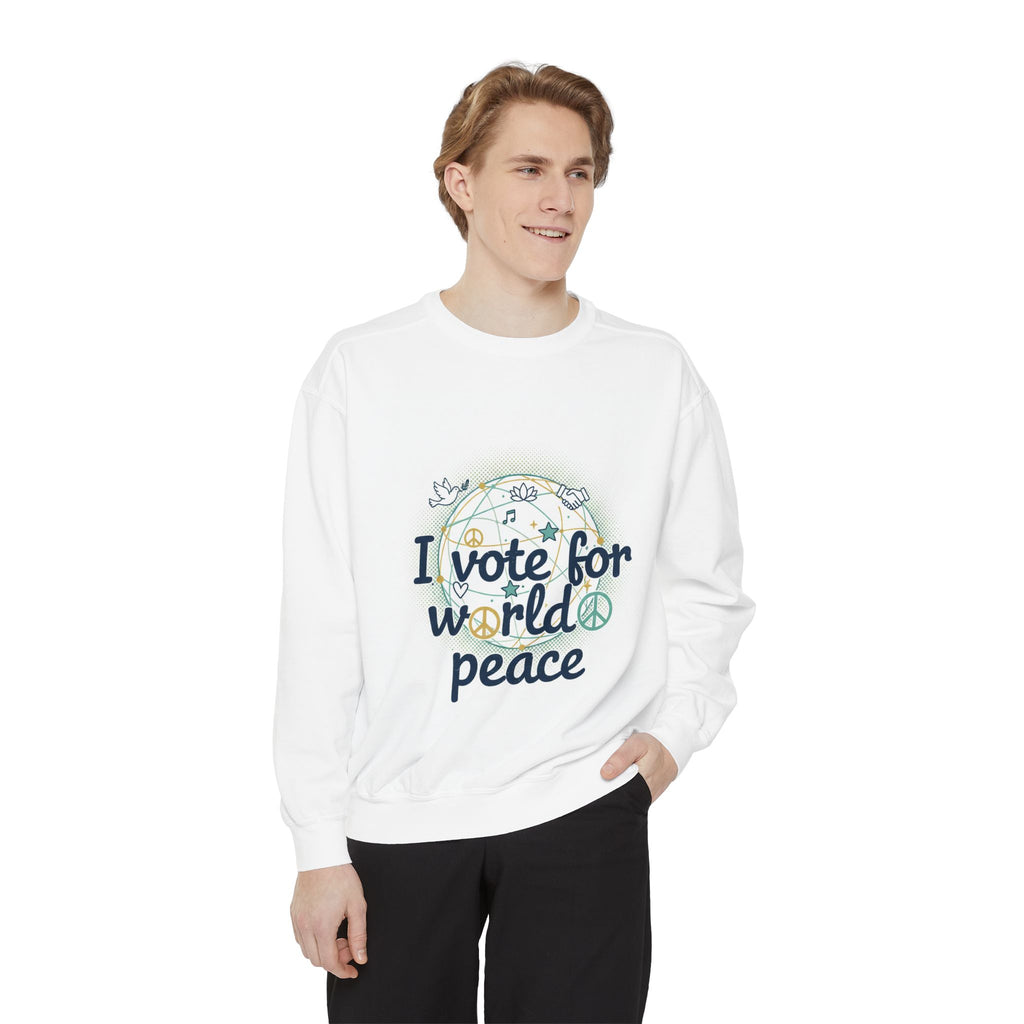 NVK WORLD PEACE SWEATSHIRT™ — Embroidered Unisex Crewneck