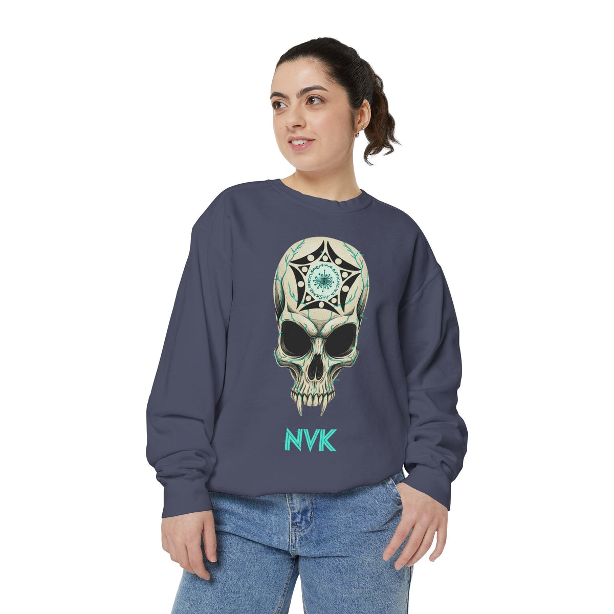 NVK BUGA SPHERE SKULL SWEATSHIRT™ — Graphic Crewneck
