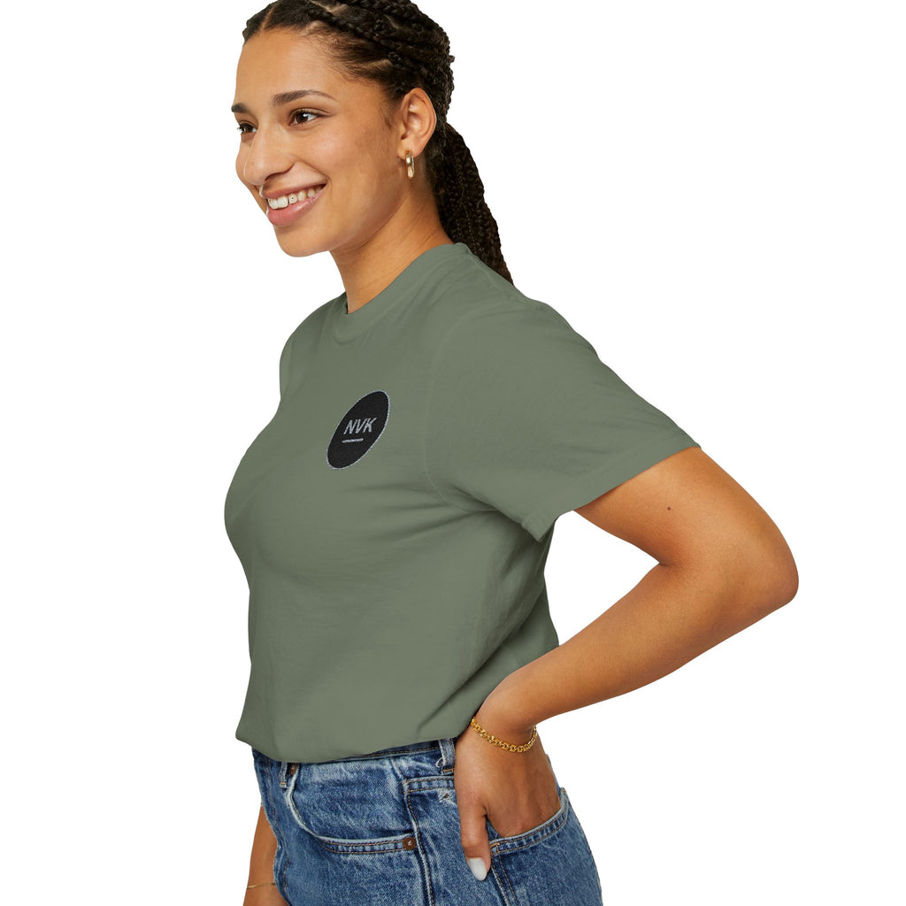 NVK MINIMAL LOGO TEE™ — Heavyweight Garment-Dyed Essential