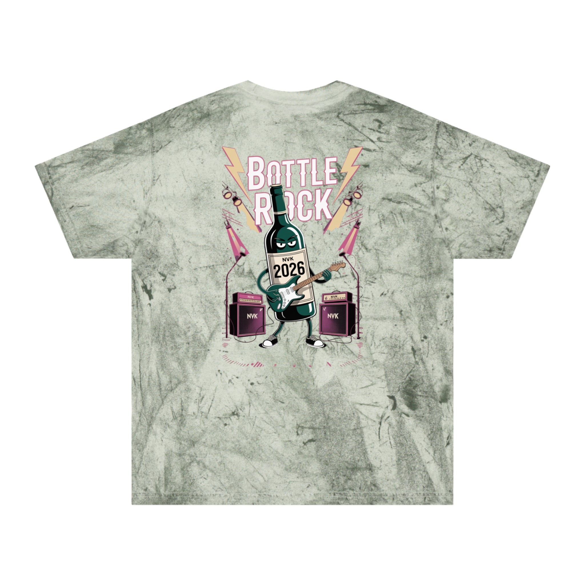 NVK BOTTLE ROCK TEE™ — Vintage Tie-Dye Graphic