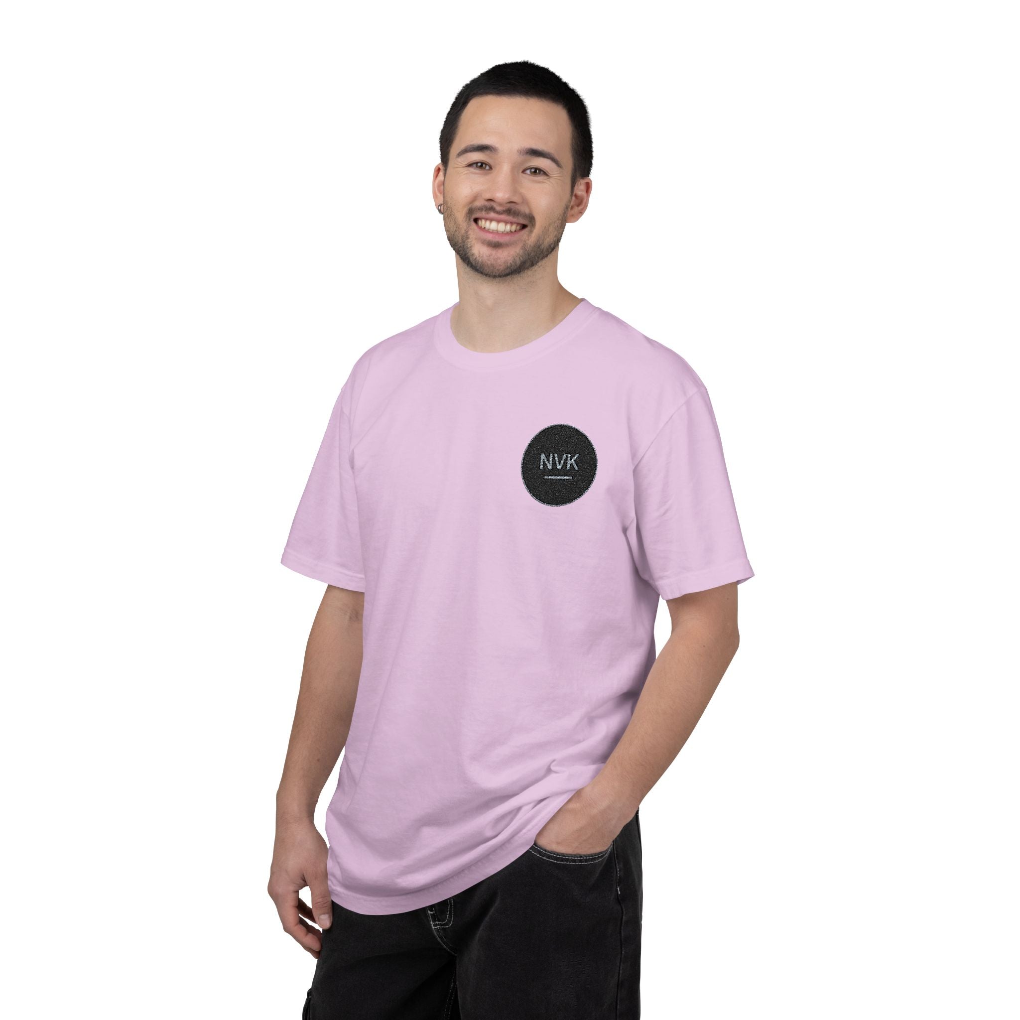 NVK MINIMAL LOGO TEE™ — Heavyweight Garment-Dyed Essential