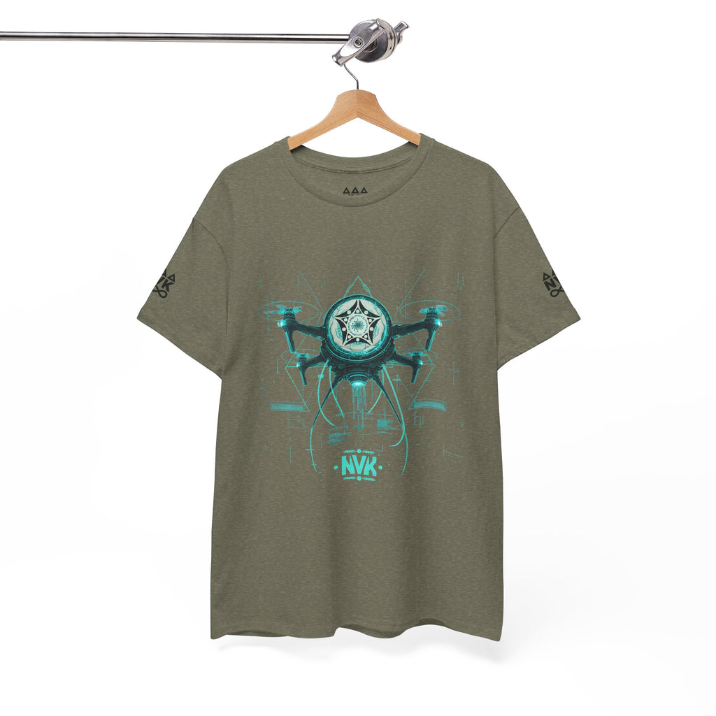 NVK ALIEN DRONE EMBLEM TEE™ — Futuristic Tech Graphic