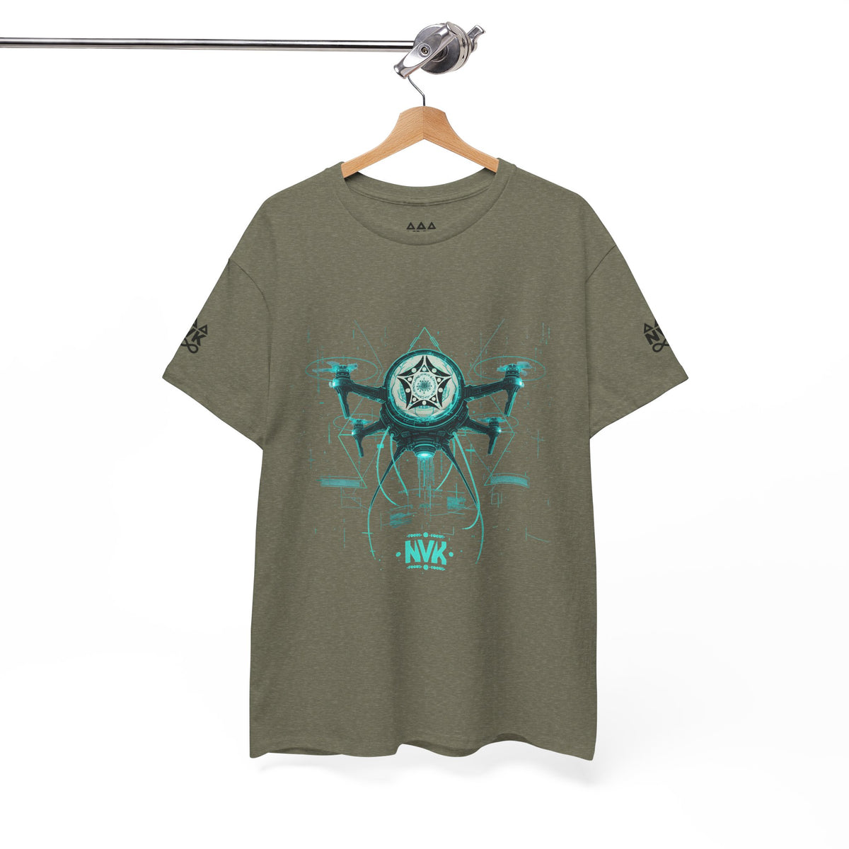 NVK ALIEN DRONE EMBLEM TEE™ — Futuristic Tech Graphic