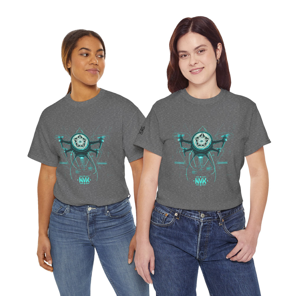 NVK ALIEN DRONE EMBLEM TEE™ — Futuristic Tech Graphic