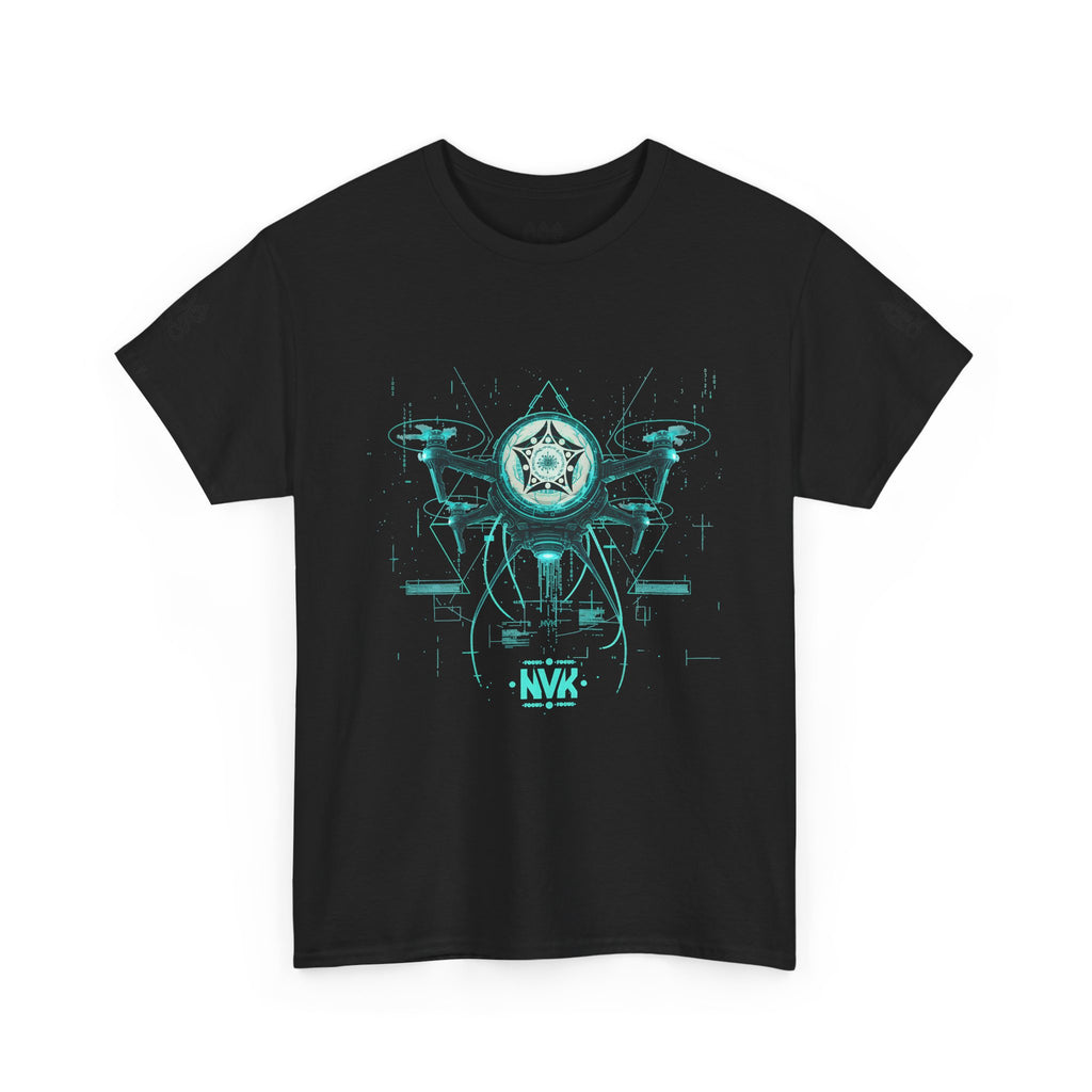 NVK ALIEN DRONE EMBLEM TEE™ — Futuristic Tech Graphic