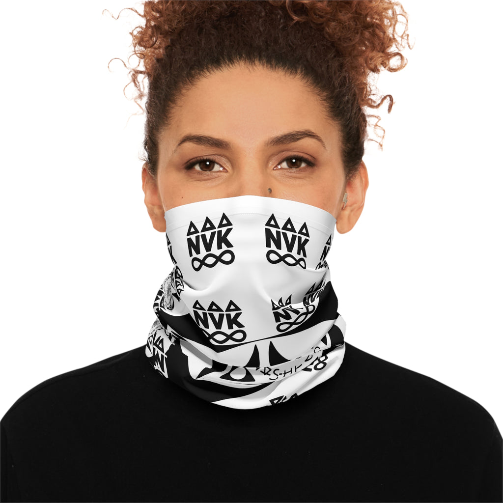 NVK NEON VALKYRIE NECK GAITER™ — Geometric Mandala Pattern