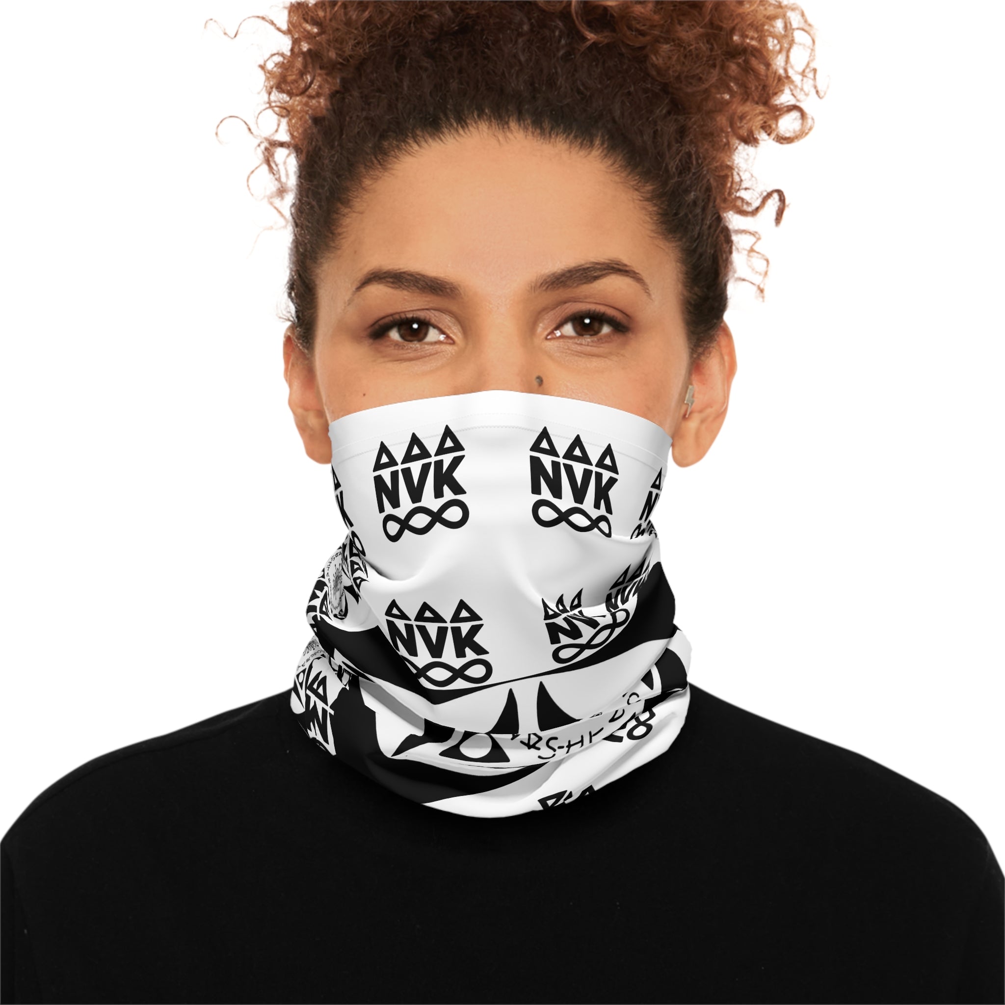 NVK NEON VALKYRIE NECK GAITER™ — Geometric Mandala Pattern