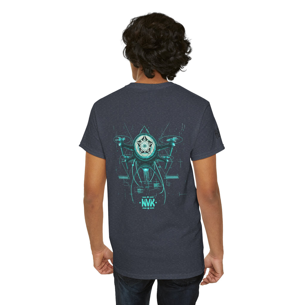 NVK ALIEN DRONE EMBLEM TEE™ — Futuristic Tech Graphic
