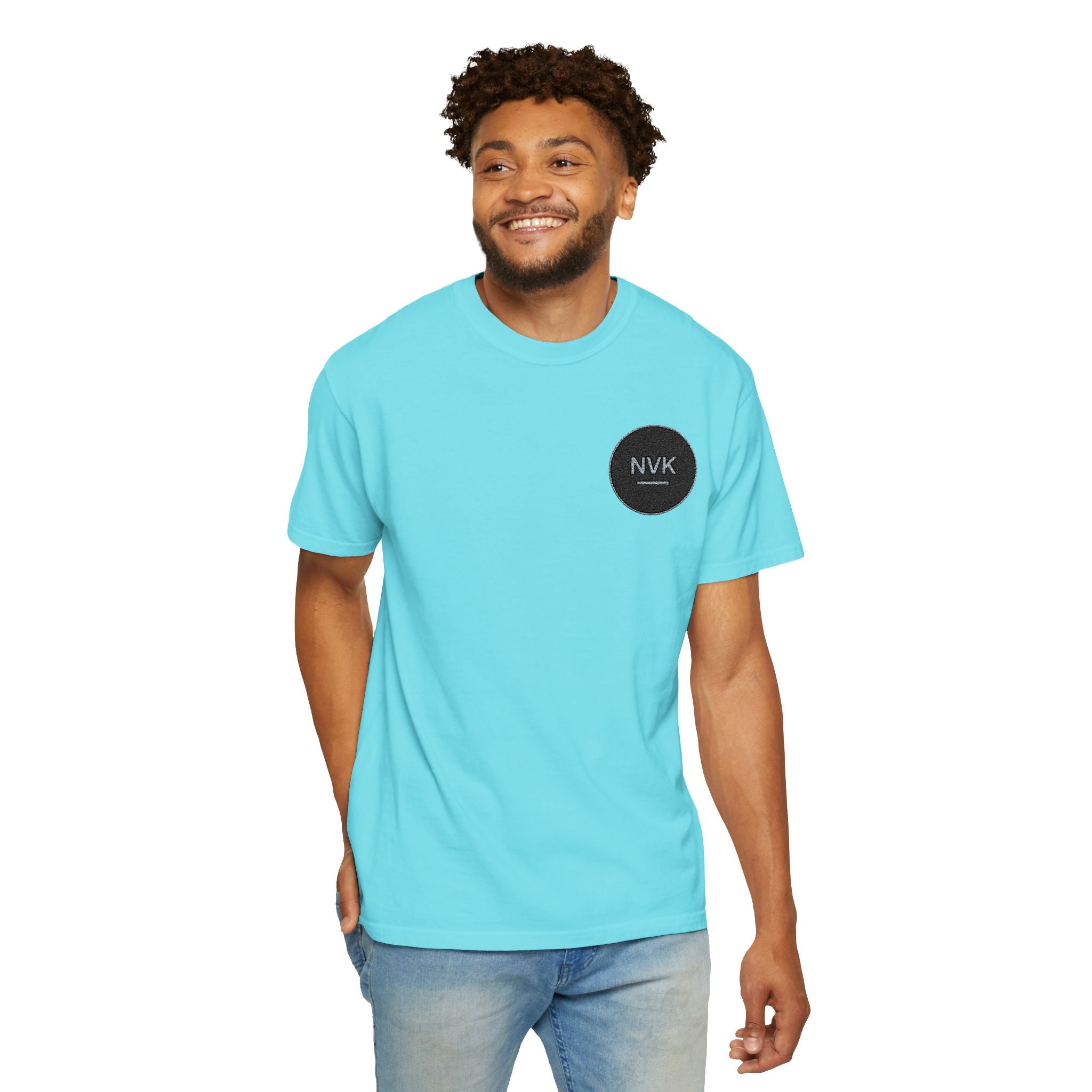 NVK MINIMAL LOGO TEE™ — Heavyweight Garment-Dyed Essential
