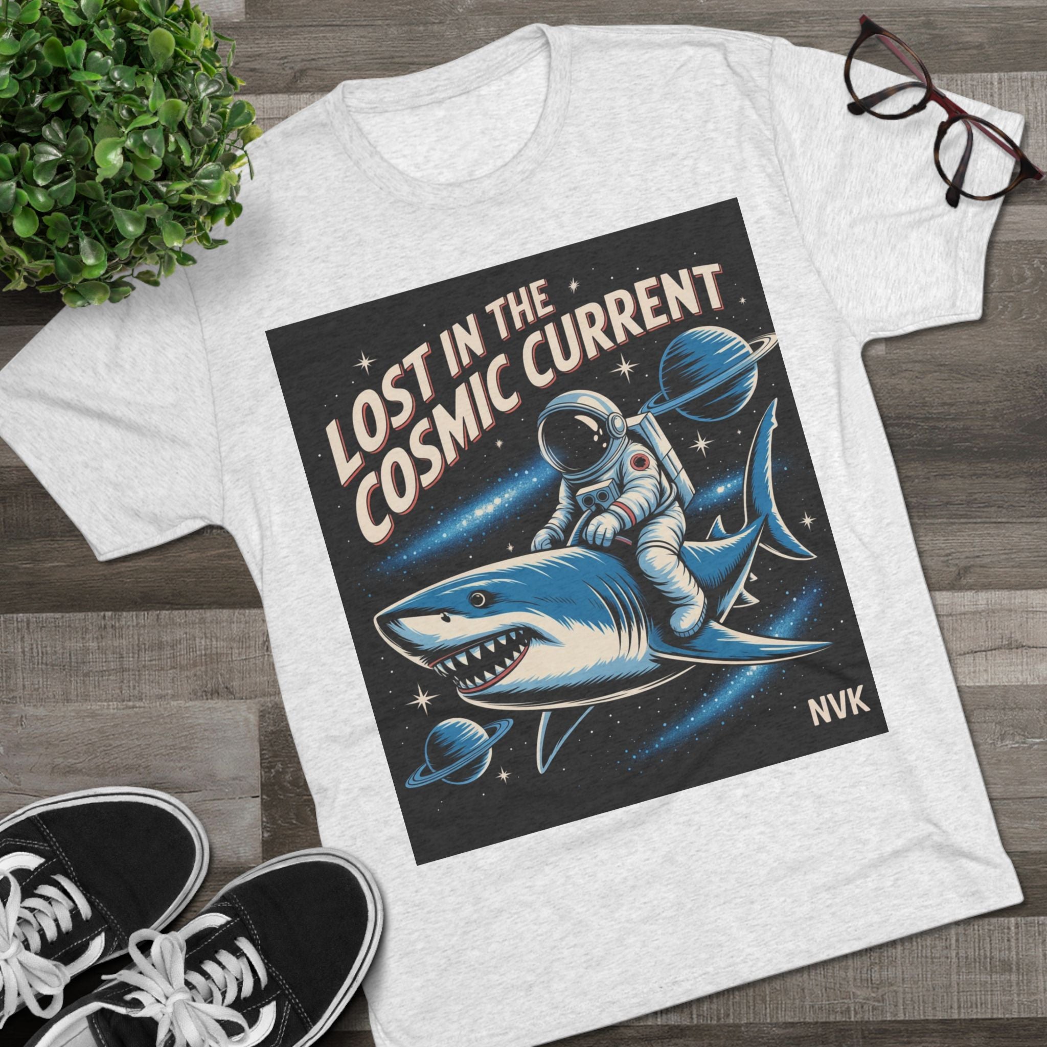 NVK COSMIC CURRENT TEE™ — Unisex Tri-Blend Graphic