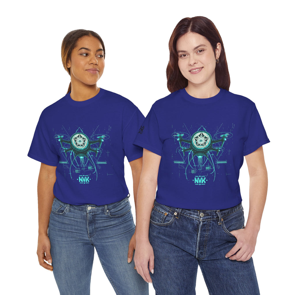 NVK ALIEN DRONE EMBLEM TEE™ — Futuristic Tech Graphic