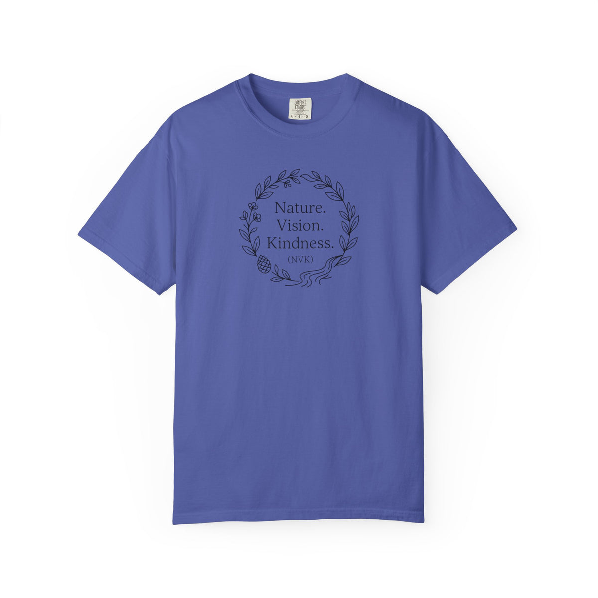 NVK NATURE VISION KINDNESS TEE™ — Floral Wreath Graphic