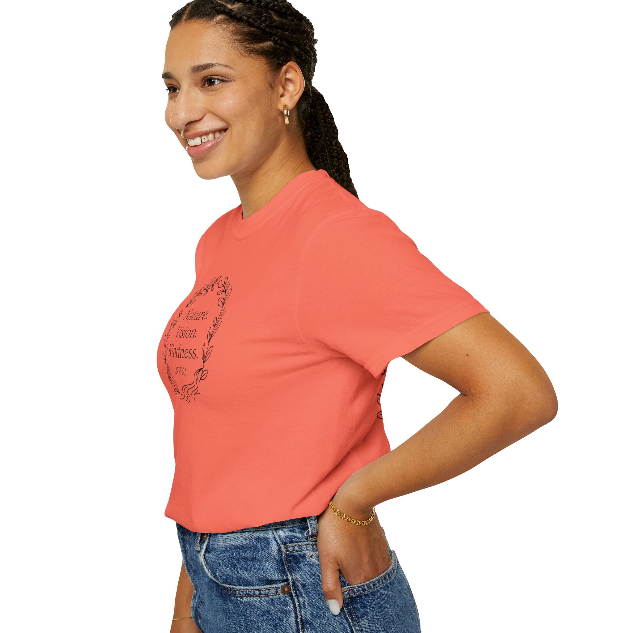 NVK NATURE VISION KINDNESS TEE™ — Floral Wreath Graphic