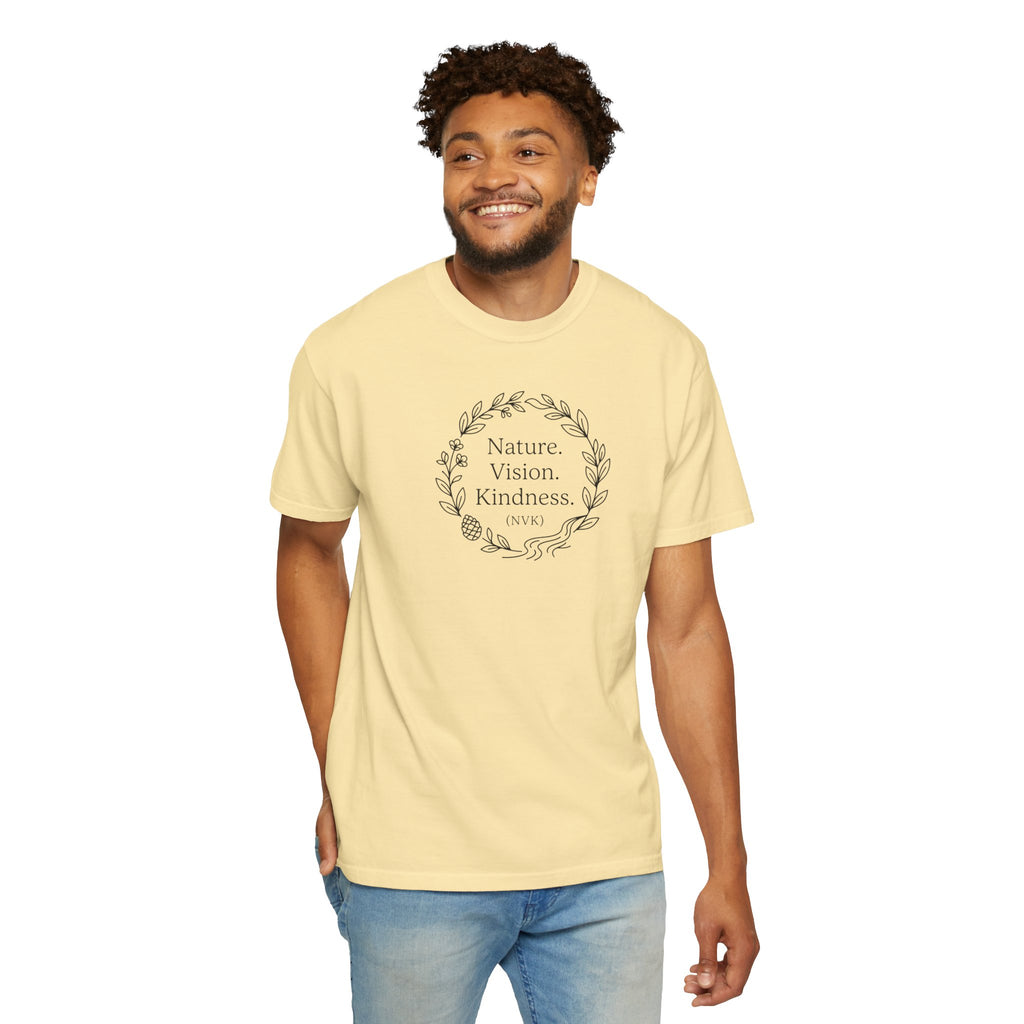 NVK NATURE VISION KINDNESS TEE™ — Floral Wreath Graphic