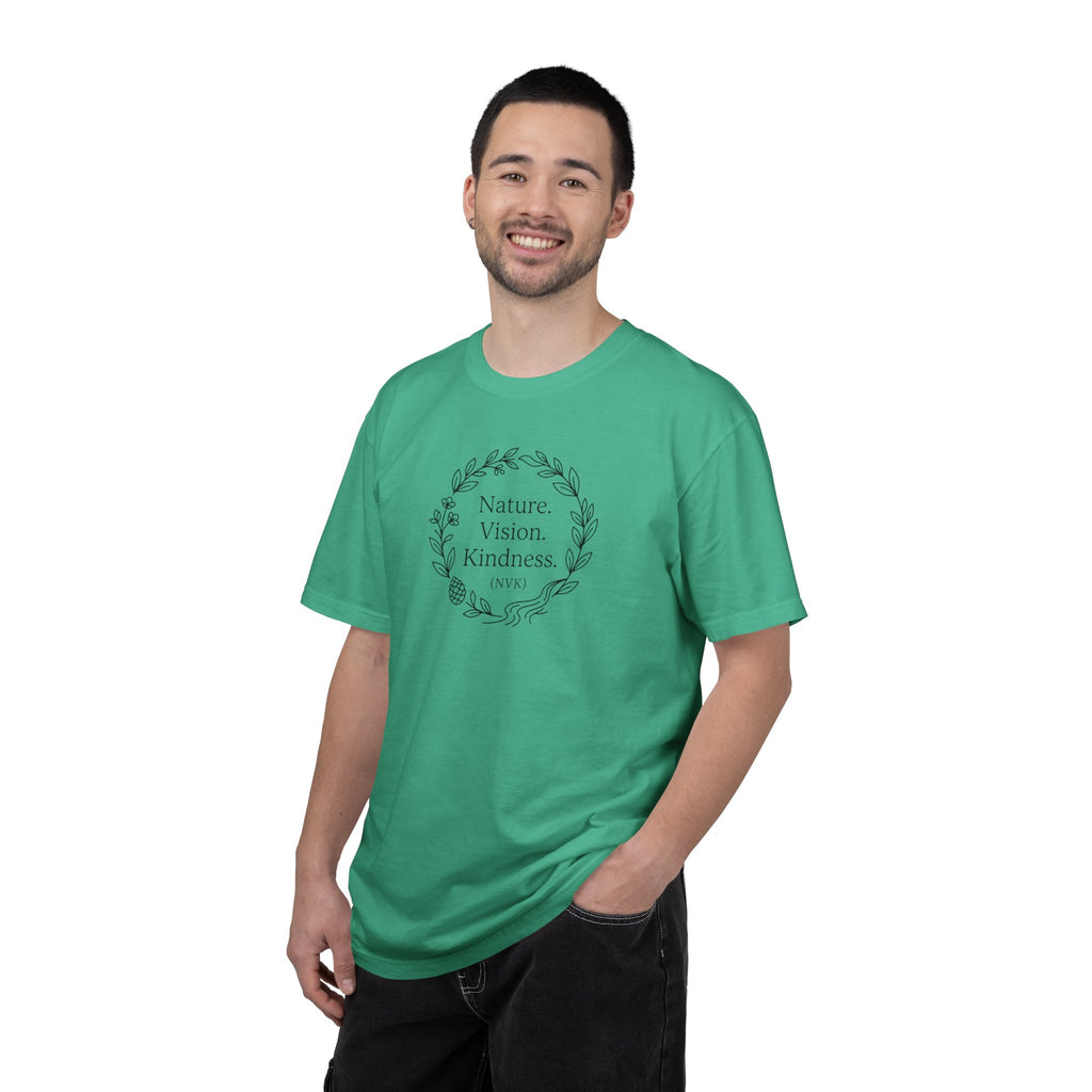 NVK NATURE VISION KINDNESS TEE™ — Floral Wreath Graphic