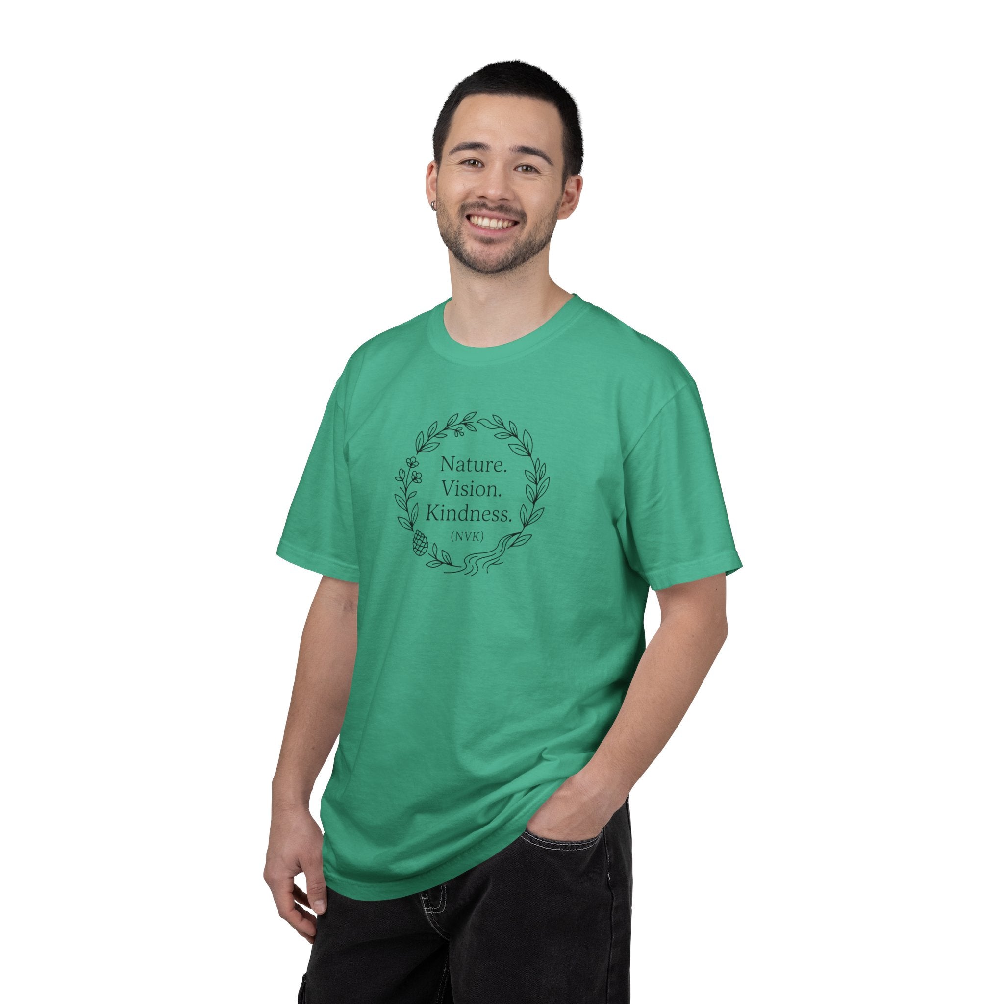 NVK NATURE VISION KINDNESS TEE™ — Floral Wreath Graphic
