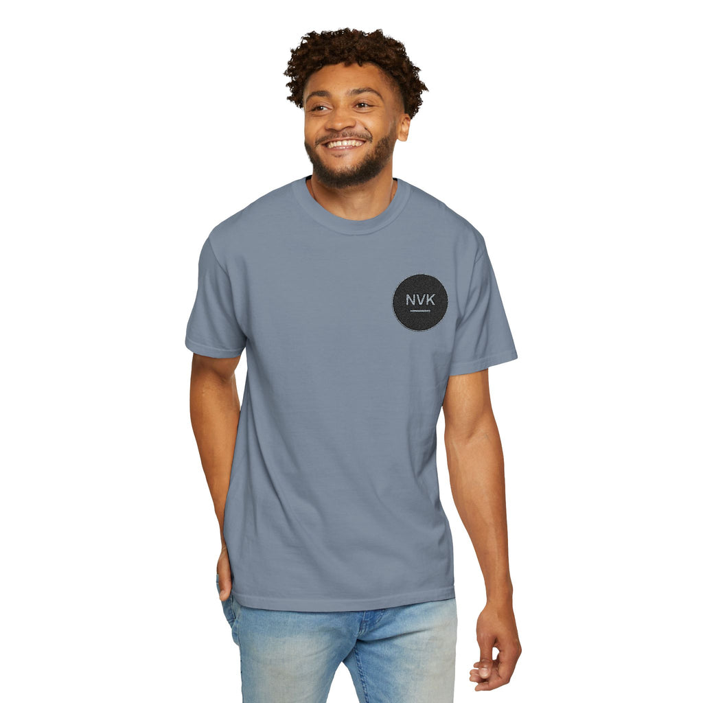 NVK MINIMAL LOGO TEE™ — Heavyweight Garment-Dyed Essential
