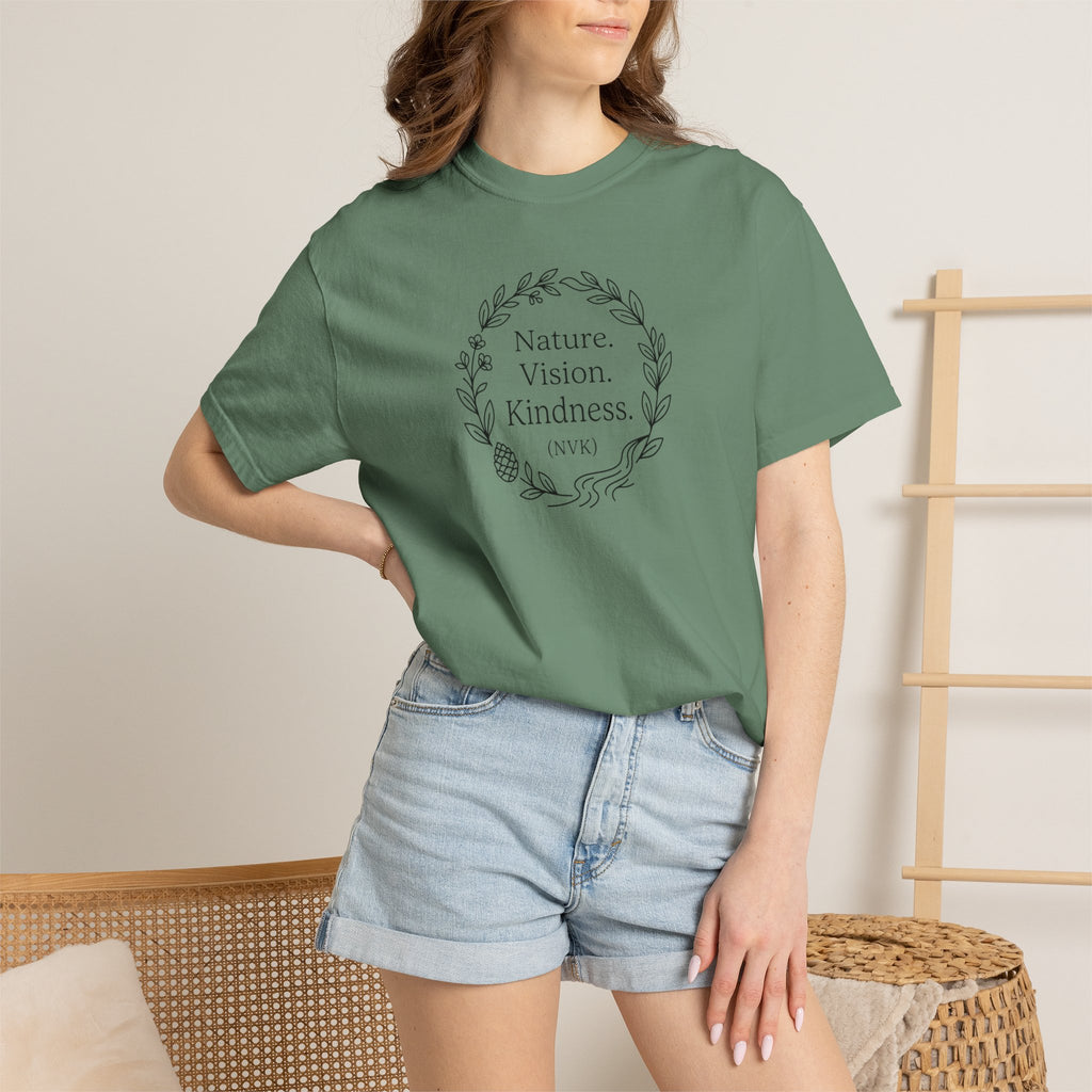 NVK NATURE VISION KINDNESS TEE™ — Floral Wreath Graphic