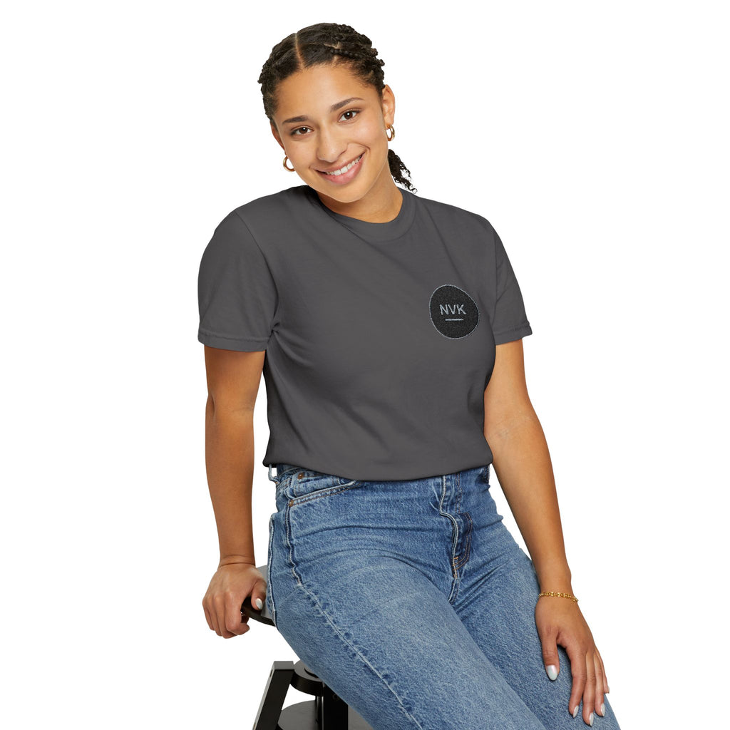 NVK MINIMAL LOGO TEE™ — Heavyweight Garment-Dyed Essential