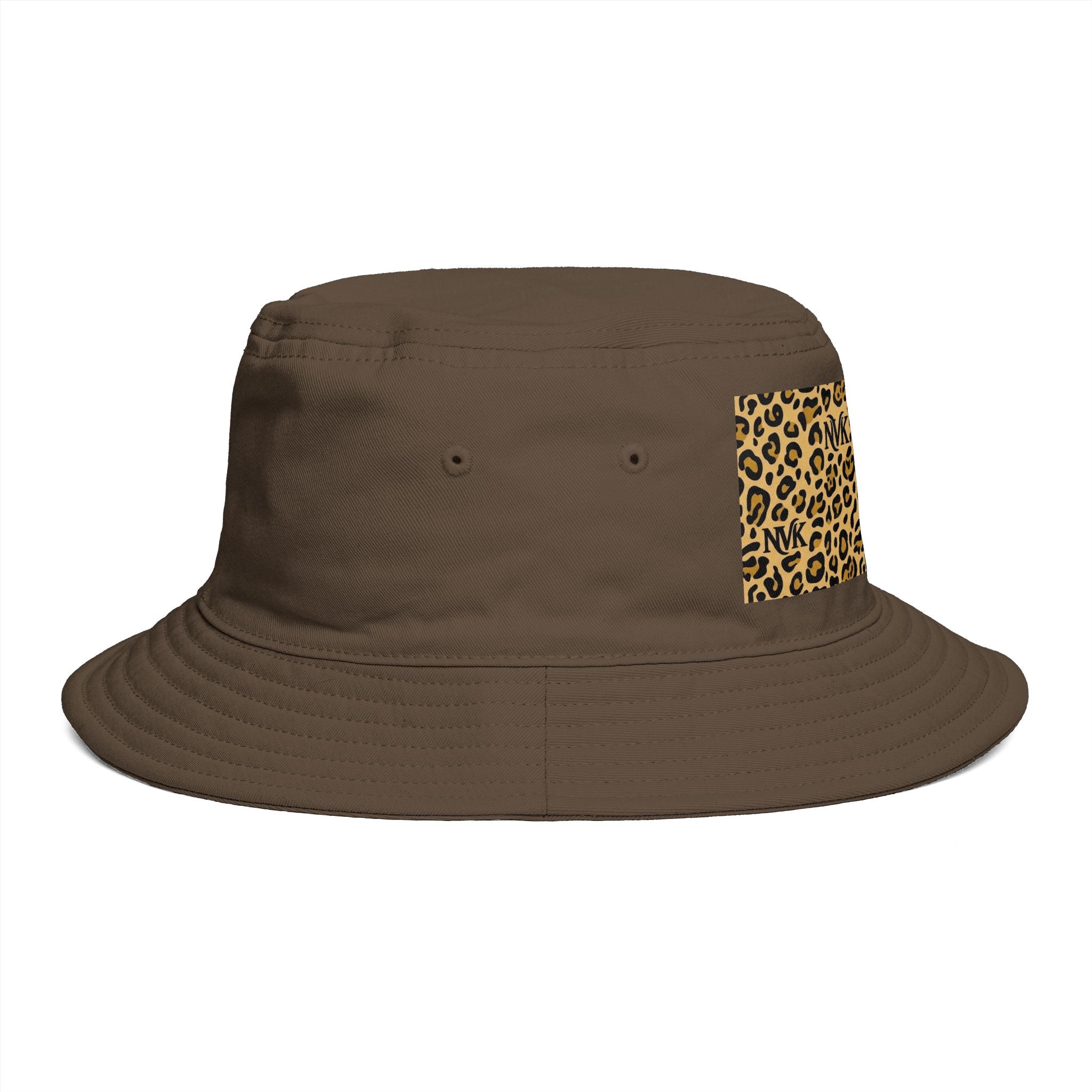 NVK LEOPARD BUCKET HAT™ — Brown Safari Print Sun Hat