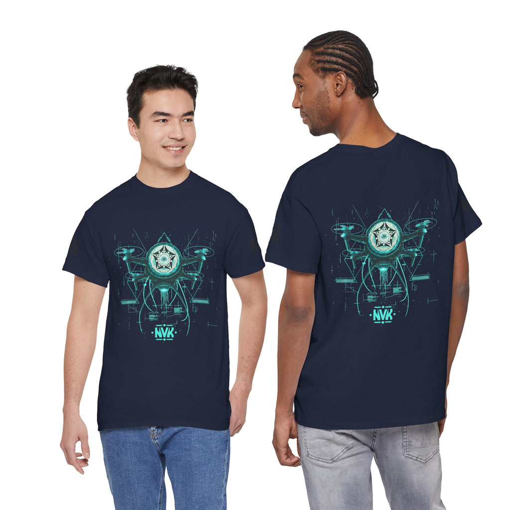 NVK ALIEN DRONE EMBLEM TEE™ — Futuristic Tech Graphic