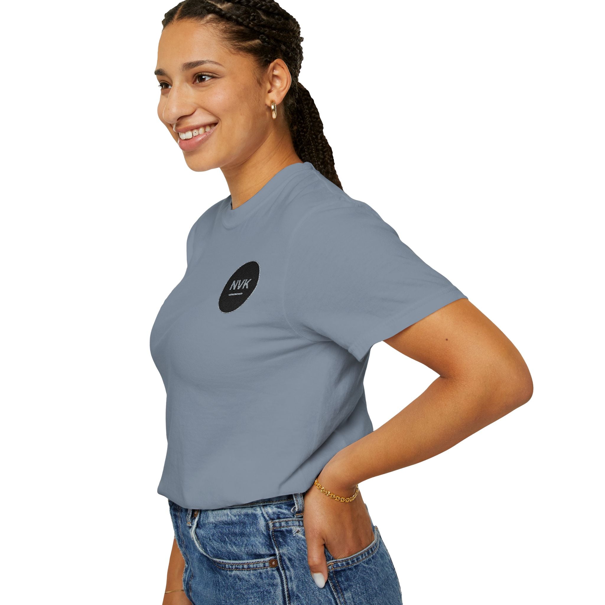 NVK MINIMAL LOGO TEE™ — Heavyweight Garment-Dyed Essential