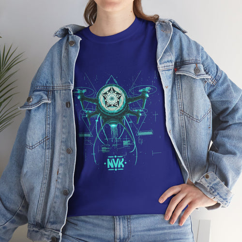 NVK ALIEN DRONE EMBLEM TEE™ — Futuristic Tech Graphic