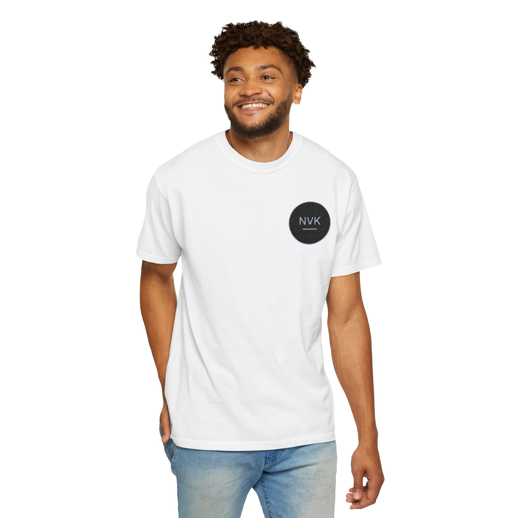 NVK MINIMAL LOGO TEE™ — Heavyweight Garment-Dyed Essential