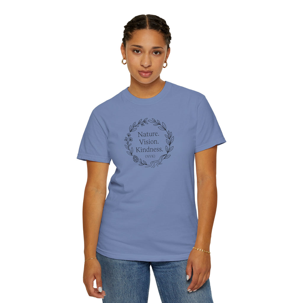NVK NATURE VISION KINDNESS TEE™ — Floral Wreath Graphic