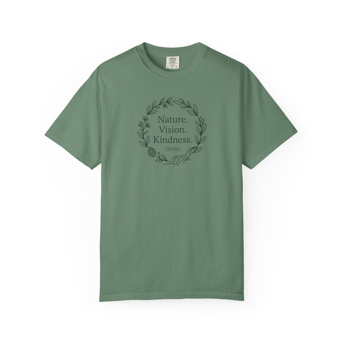 NVK NATURE VISION KINDNESS TEE™ — Floral Wreath Graphic