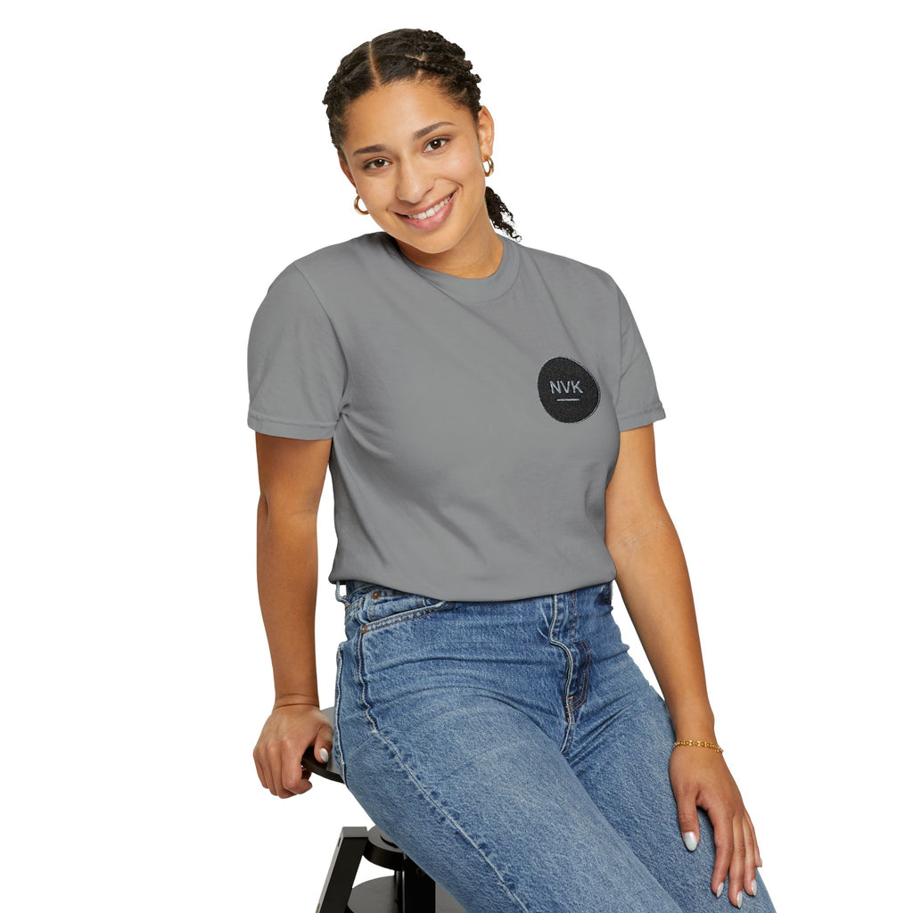 NVK MINIMAL LOGO TEE™ — Heavyweight Garment-Dyed Essential