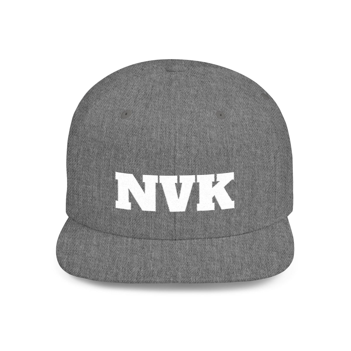 NVK FLAT BILL SNAPBACK™ — Bold Distressed Embroidered Logo