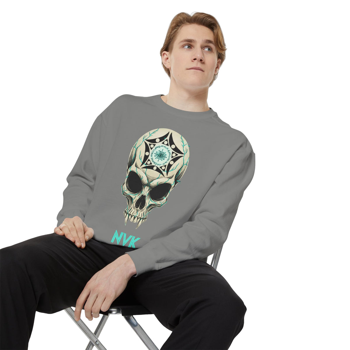 NVK BUGA SPHERE SKULL SWEATSHIRT™ — Graphic Crewneck