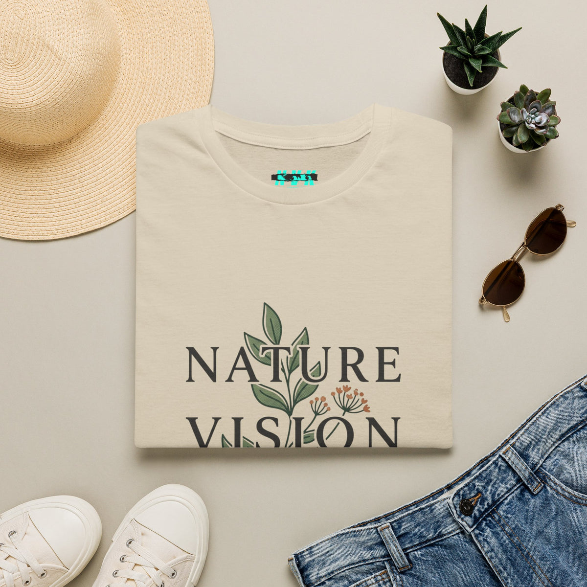 NVK NATURE VISION TEE™ — Botanical Graphic, Everyday Wear