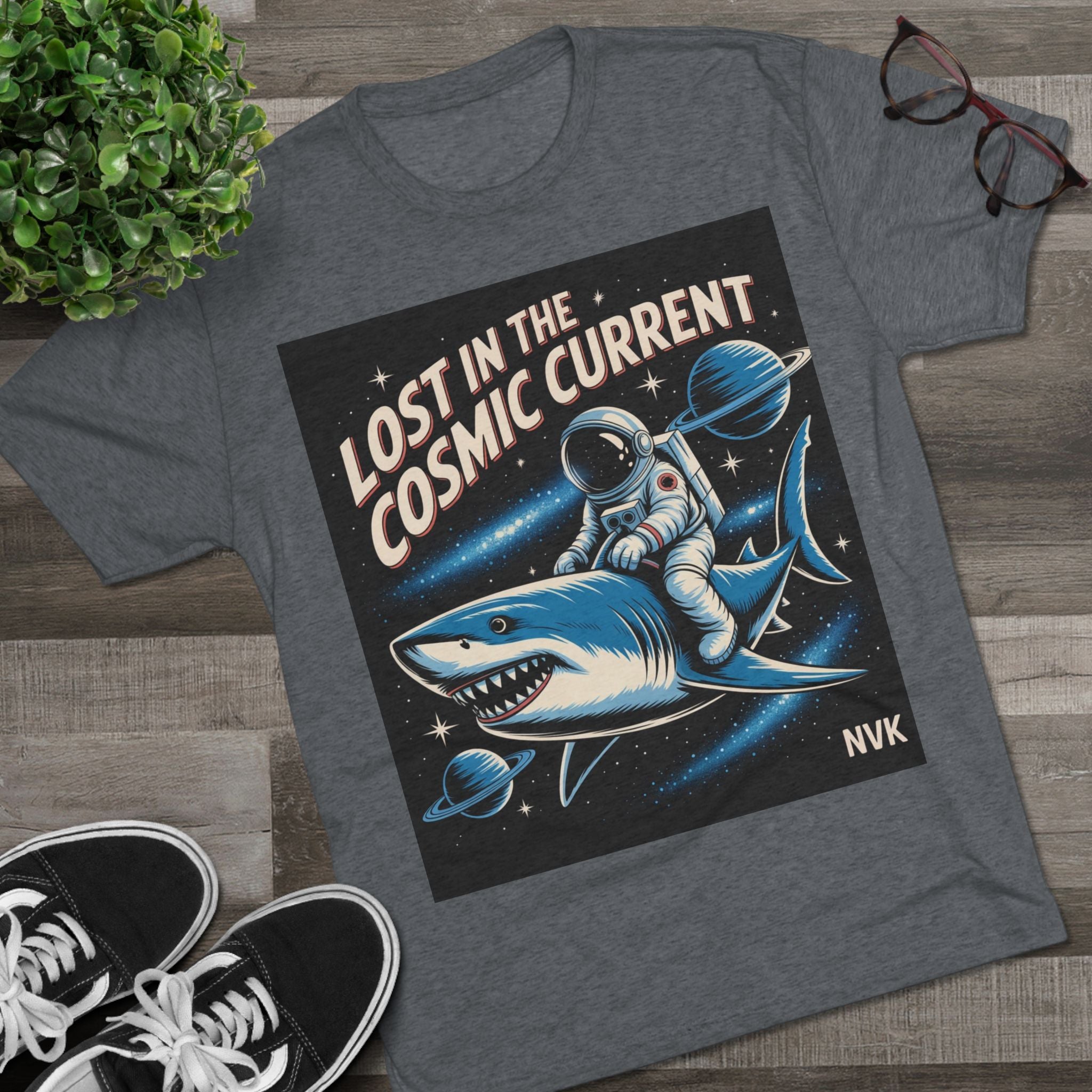 NVK COSMIC CURRENT TEE™ — Unisex Tri-Blend Graphic