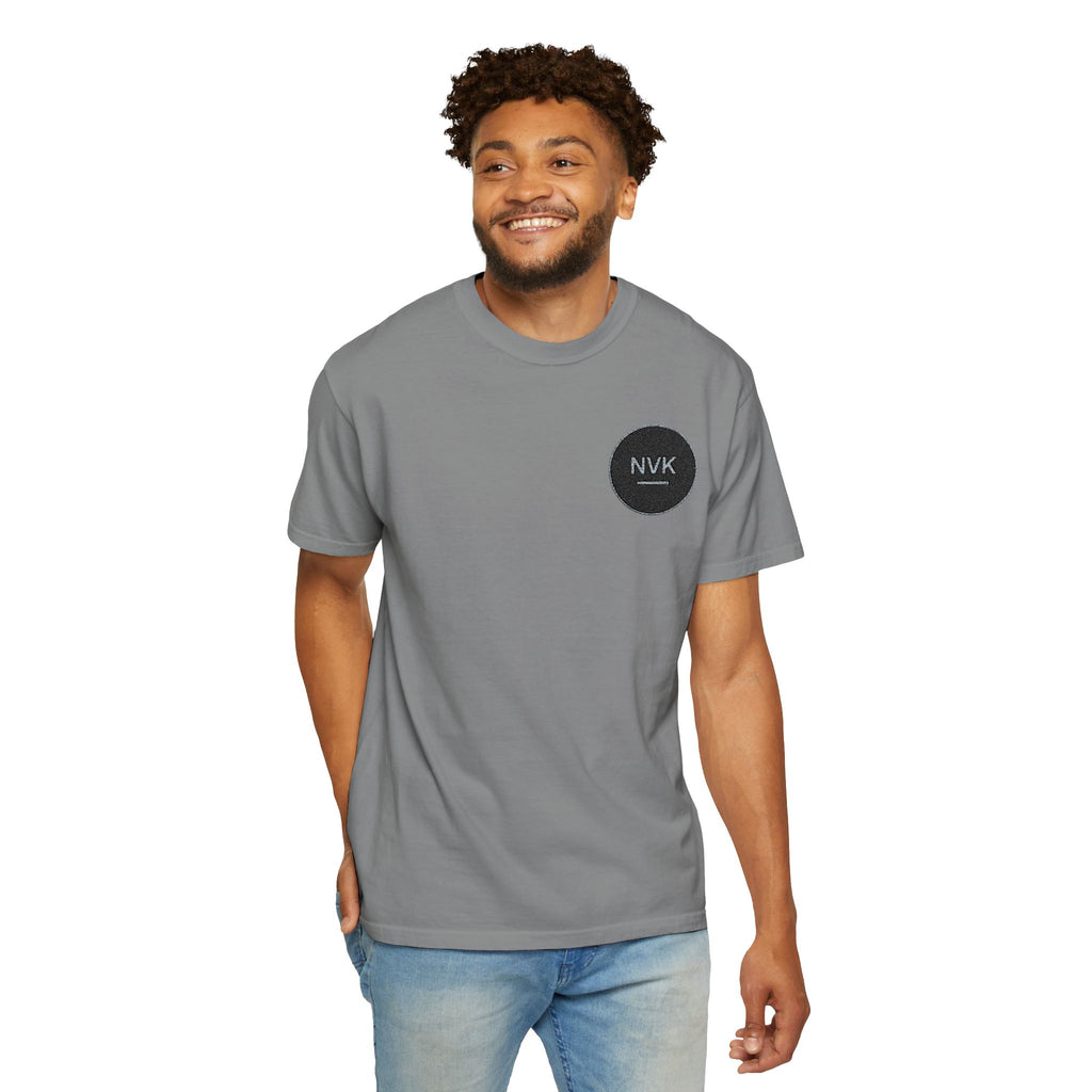 NVK MINIMAL LOGO TEE™ — Heavyweight Garment-Dyed Essential
