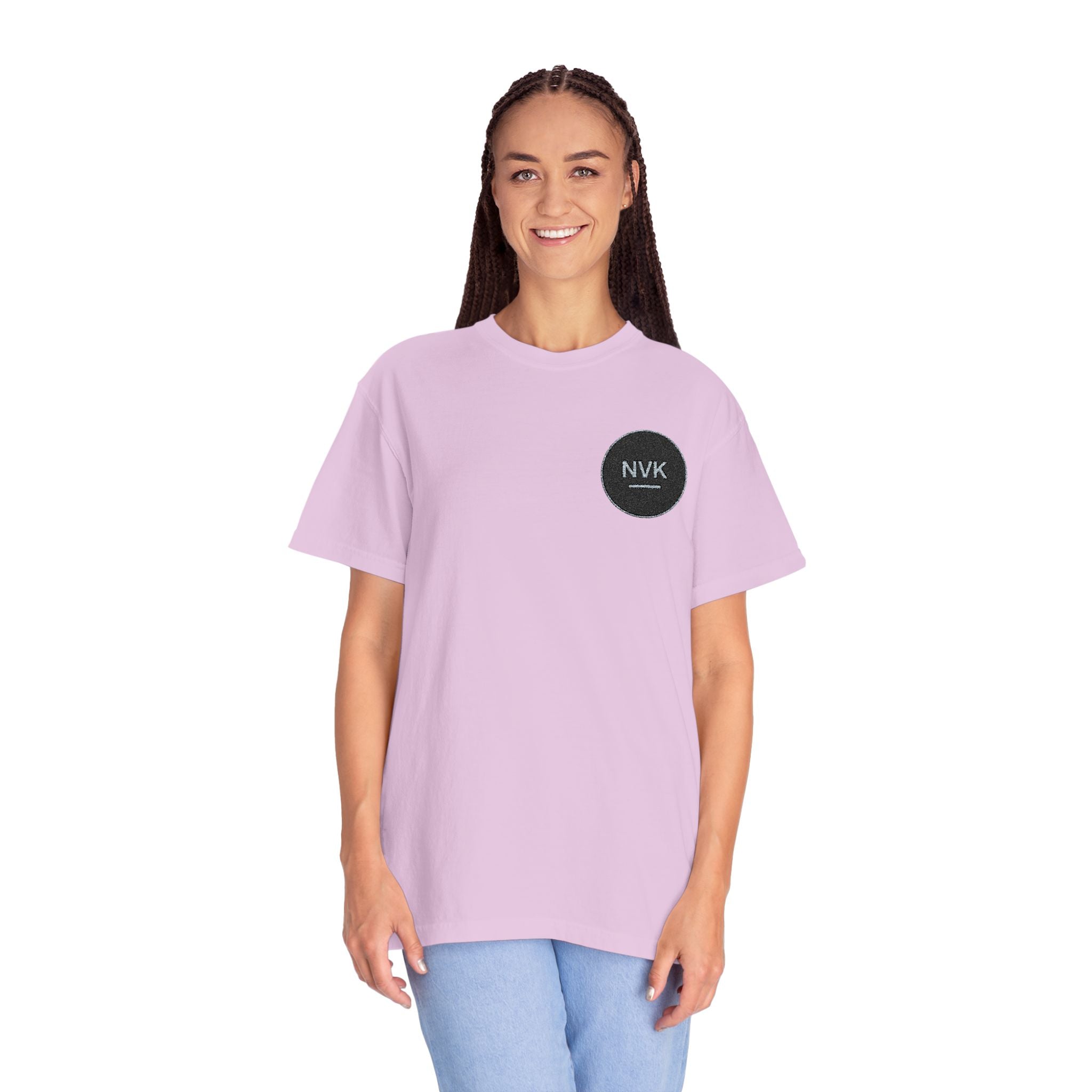 NVK MINIMAL LOGO TEE™ — Heavyweight Garment-Dyed Essential