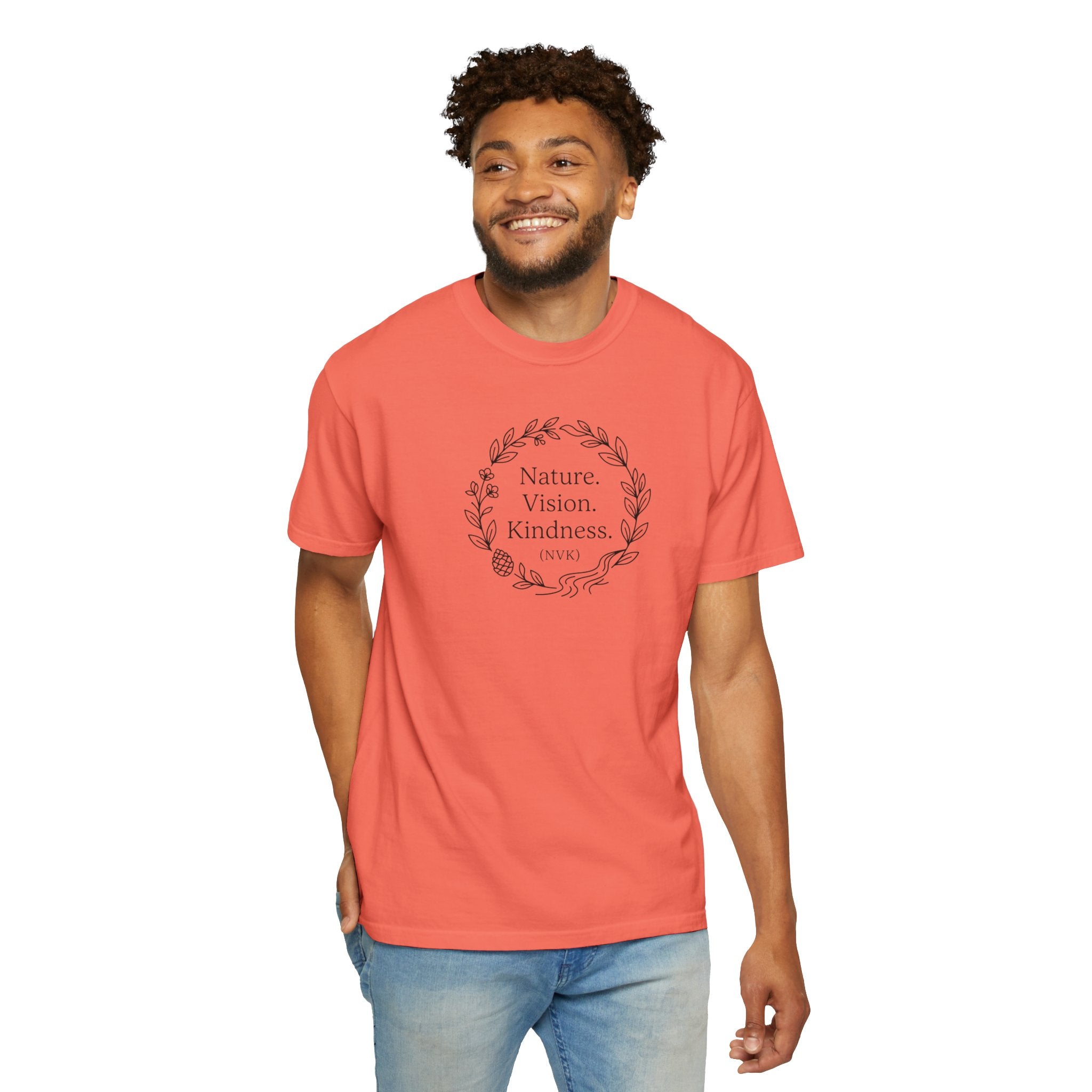 NVK NATURE VISION KINDNESS TEE™ — Floral Wreath Graphic