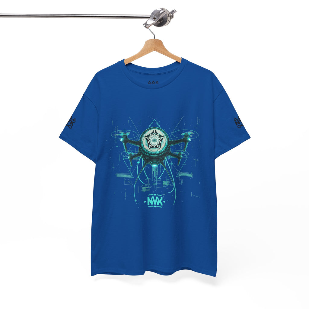 NVK ALIEN DRONE EMBLEM TEE™ — Futuristic Tech Graphic