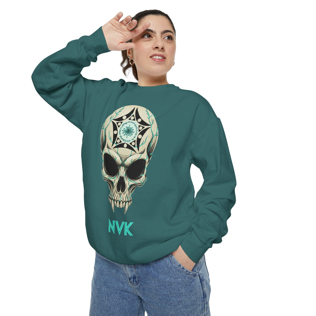 NVK BUGA SPHERE SKULL SWEATSHIRT™ — Graphic Crewneck