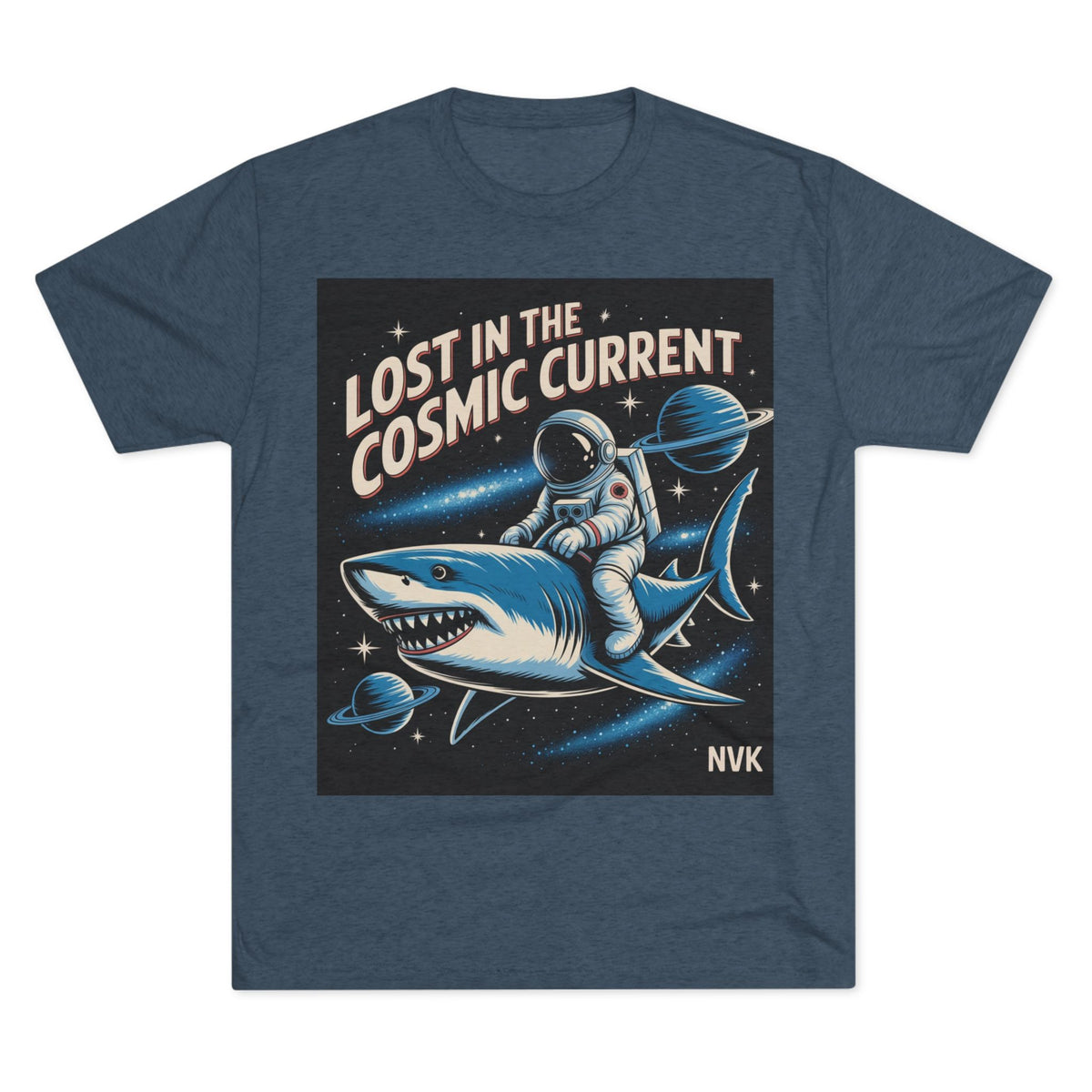 NVK COSMIC CURRENT TEE™ — Unisex Tri-Blend Graphic
