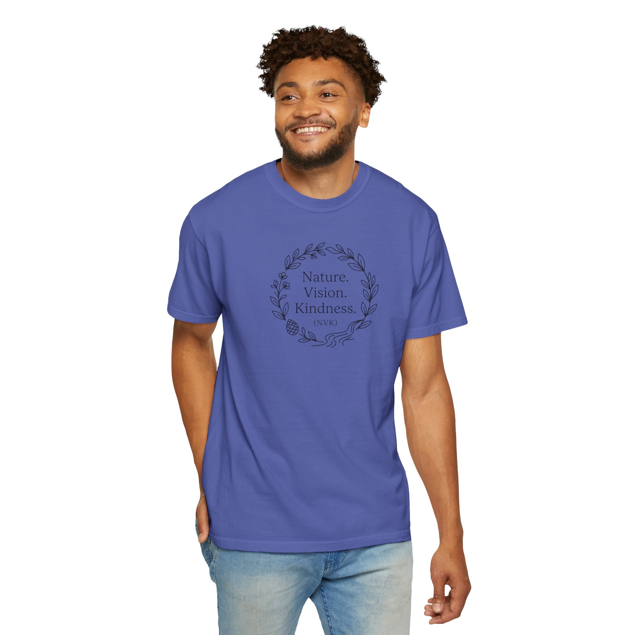 NVK NATURE VISION KINDNESS TEE™ — Floral Wreath Graphic