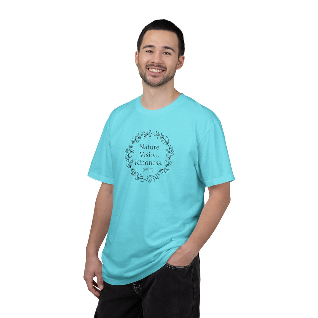 NVK NATURE VISION KINDNESS TEE™ — Floral Wreath Graphic