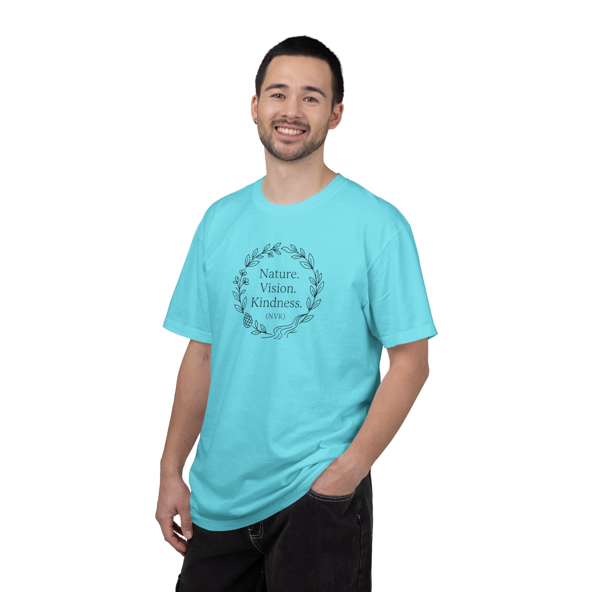 NVK NATURE VISION KINDNESS TEE™ — Floral Wreath Graphic