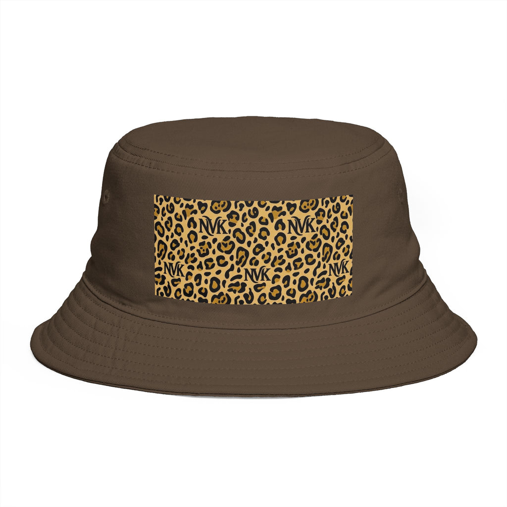 NVK LEOPARD BUCKET HAT™ — Brown Safari Print Sun Hat