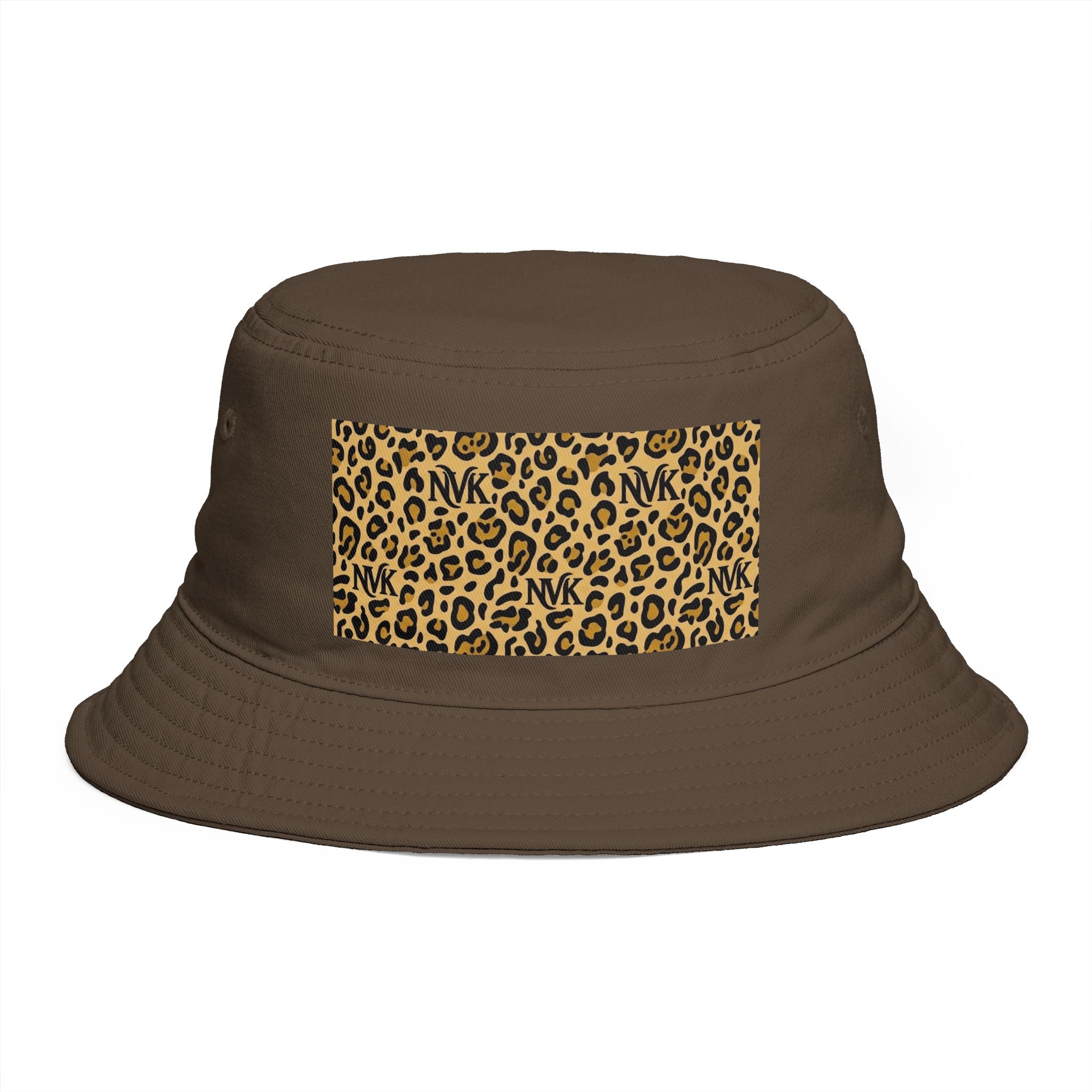 NVK LEOPARD BUCKET HAT™ — Brown Safari Print Sun Hat