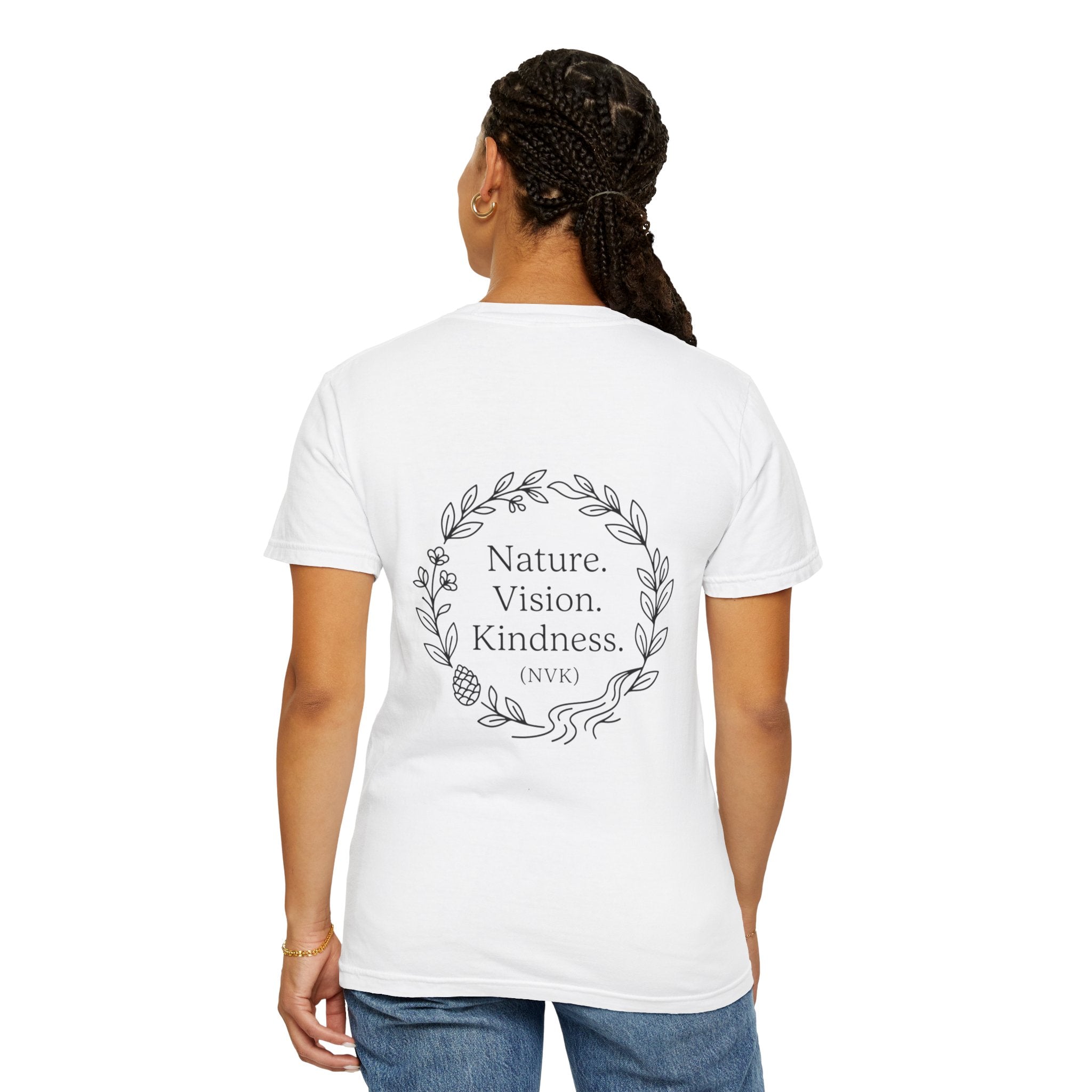 NVK NATURE VISION KINDNESS TEE™ — Floral Wreath Graphic
