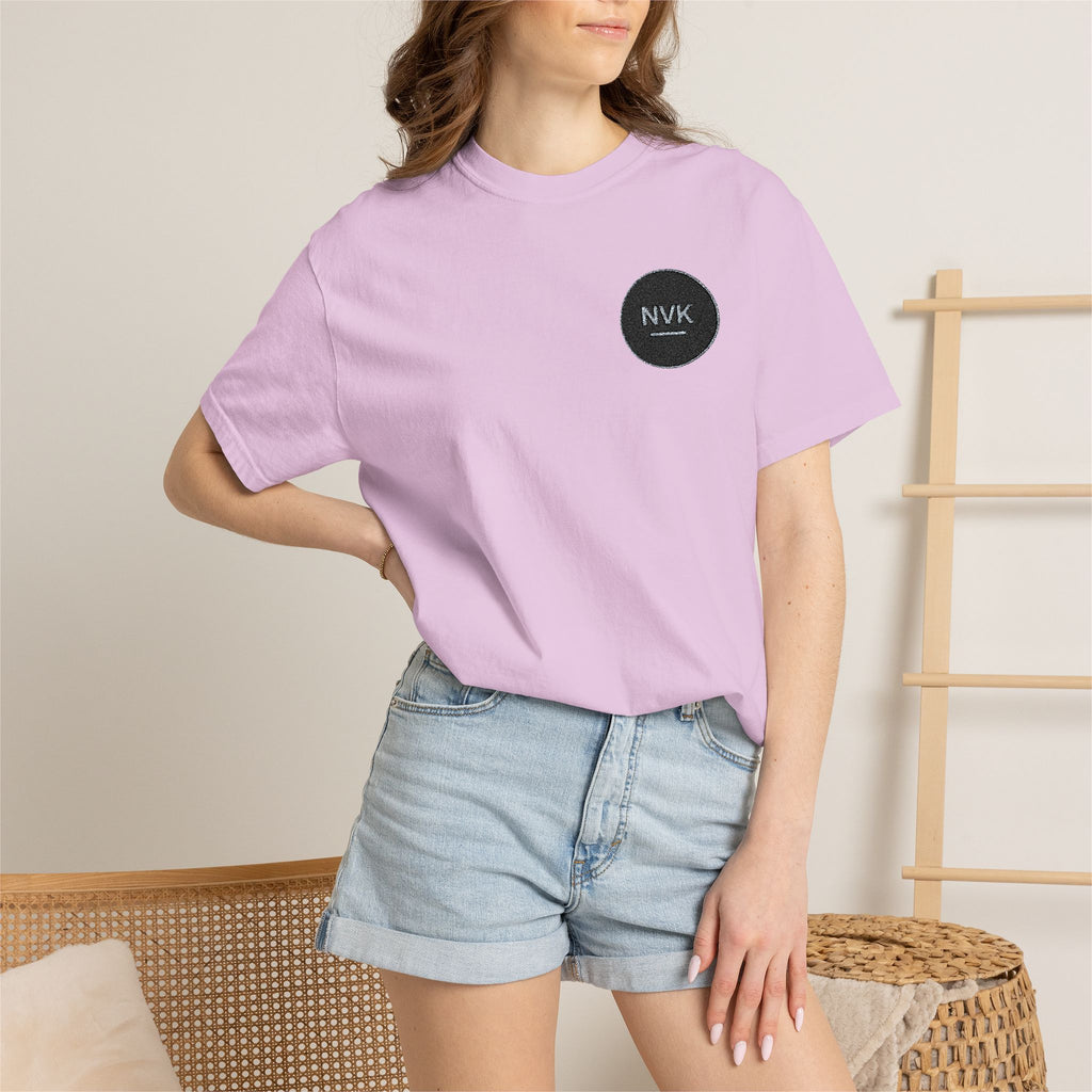 NVK MINIMAL LOGO TEE™ — Heavyweight Garment-Dyed Essential