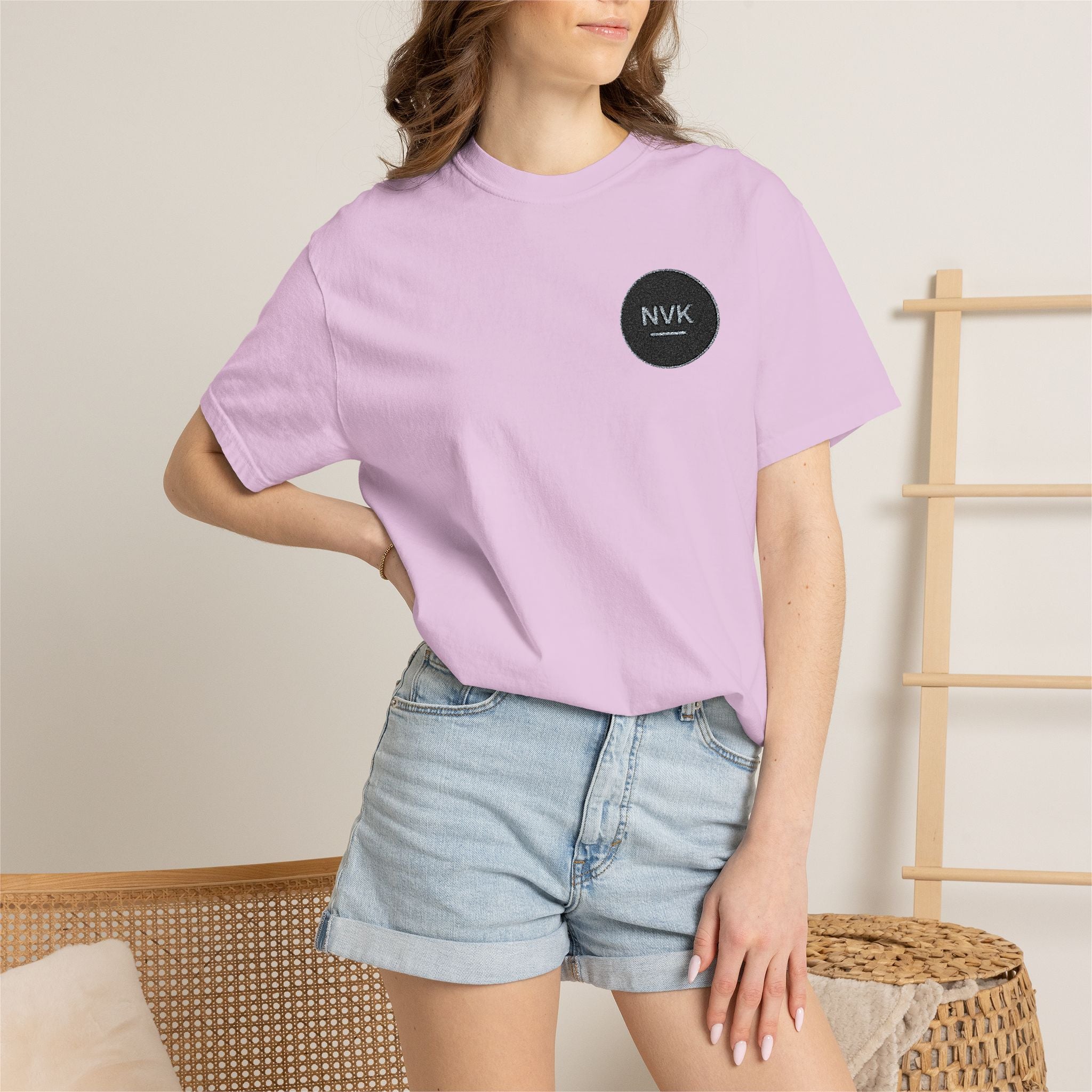 NVK MINIMAL LOGO TEE™ — Heavyweight Garment-Dyed Essential