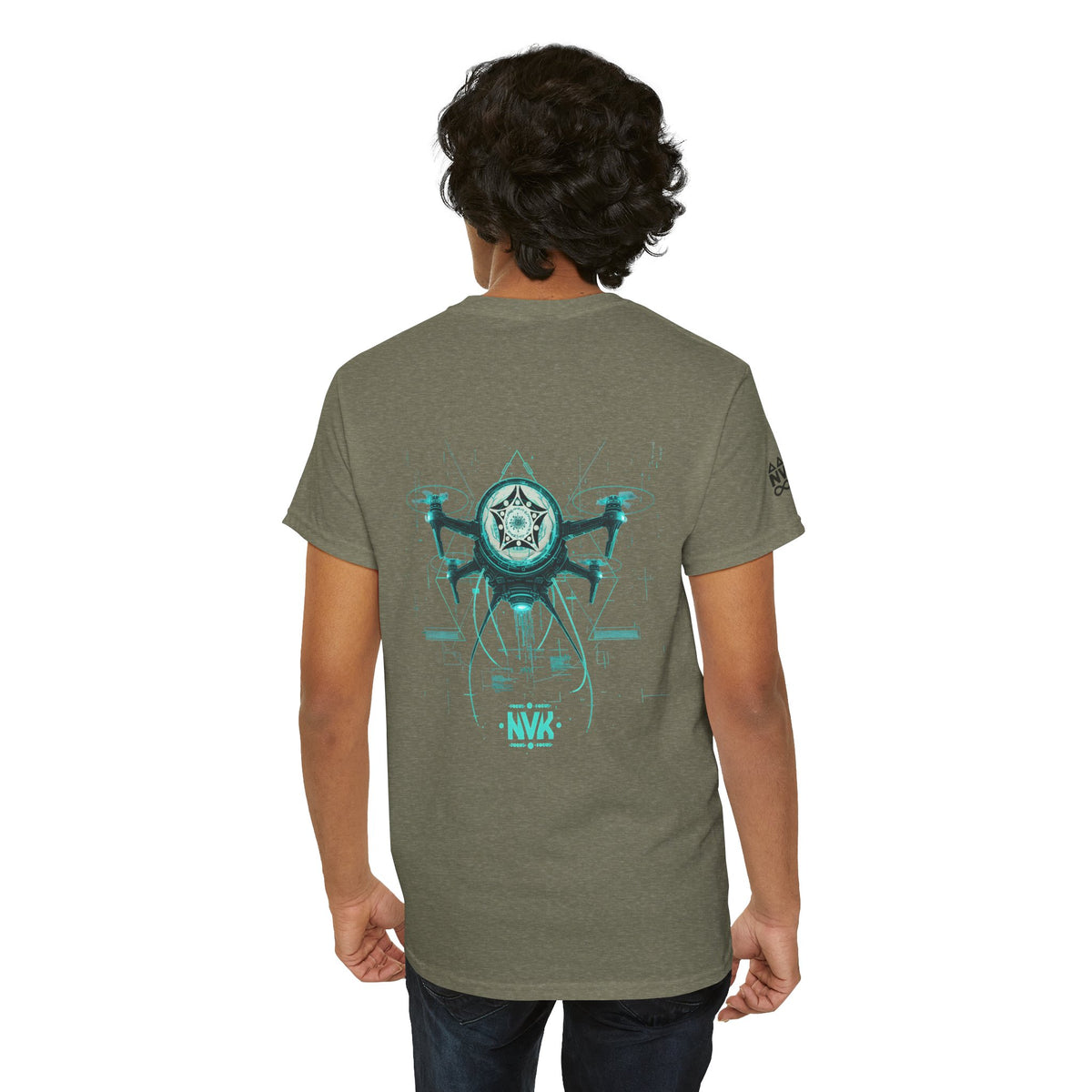 NVK ALIEN DRONE EMBLEM TEE™ — Futuristic Tech Graphic